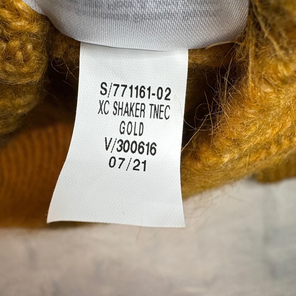 Old Navy Women's XS Mustard Yellow Knit Turtleneck Sweater Long Sleeve Warm - Picture 9 of 9